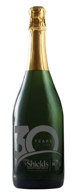 custom etched sparkling wine bottle