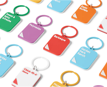 Chick-fil-A sauce keychains