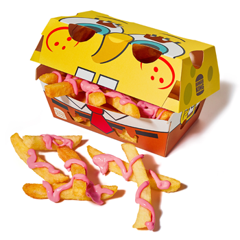 Burger King Brazil SpongeBob fries box